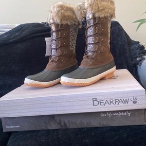 BearPaw  waterproof faux fur boots